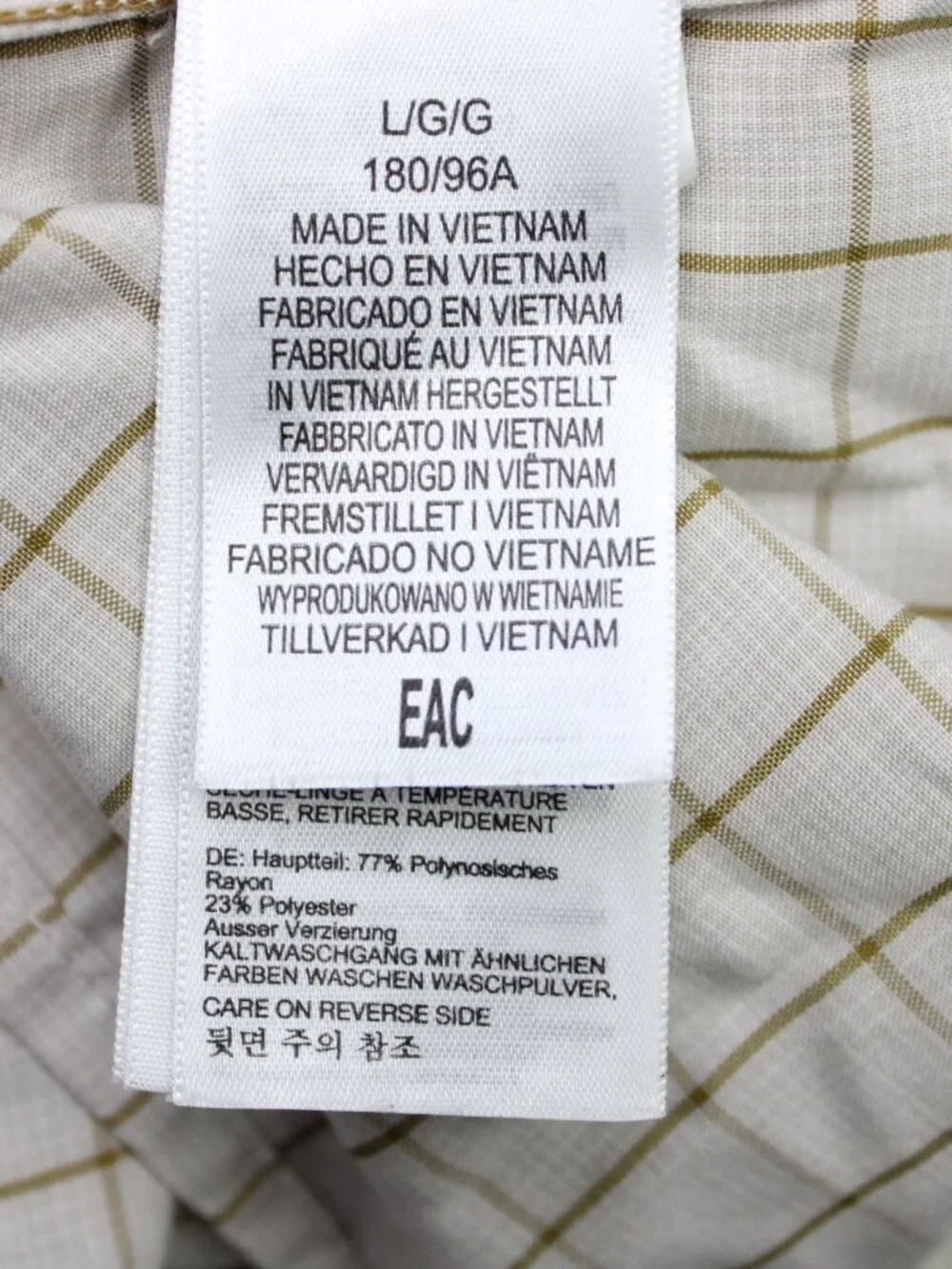Marmot Eldridge Shirt Mens Large White/Beige Polynosic Rayon Blend Short Sleeve